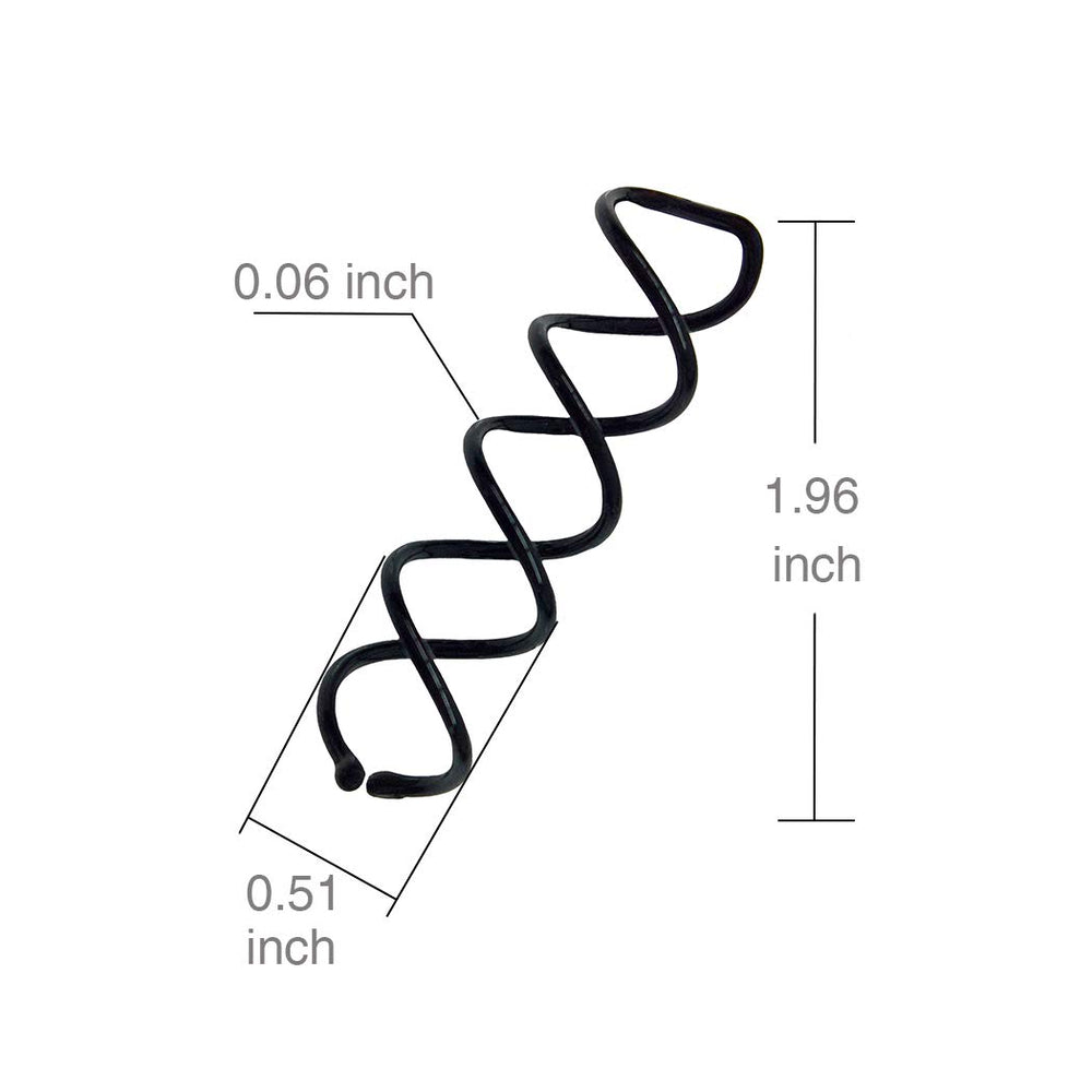 Aoyoho 50 Pack Hair Spin Pin Spiral Bobby Hair Pins Spin Pins Twist Screw Hair Pins