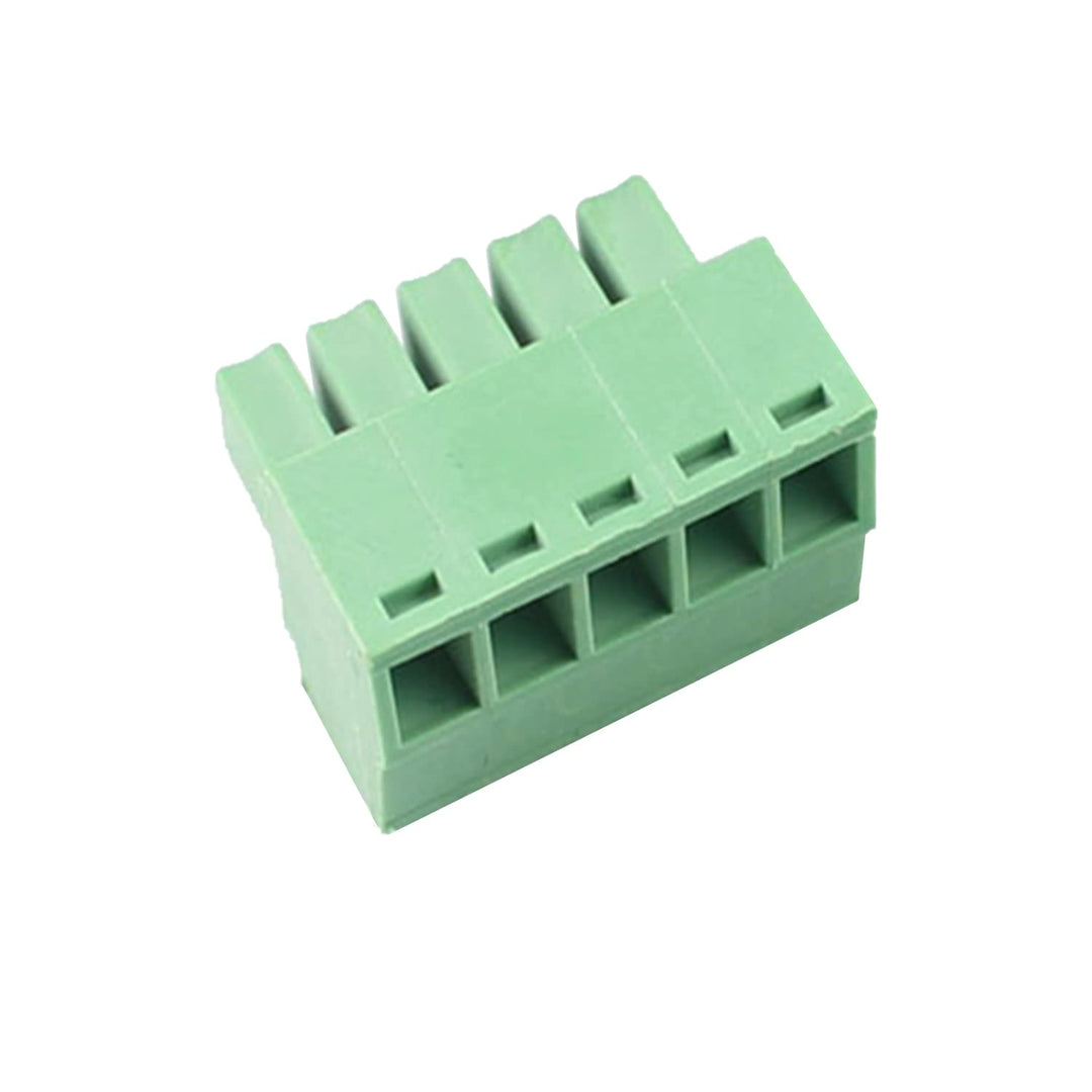 Cermant 10PCS 5 Pin 3.5mm Pitch PCB Green Pluggable Ter