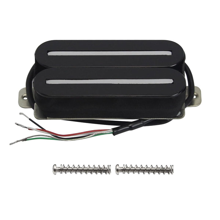High Output Bridge Pickup Hot Dual Rail Humbucker Pickups Ceramic Electric Guitar Pickup Humbucker, Black