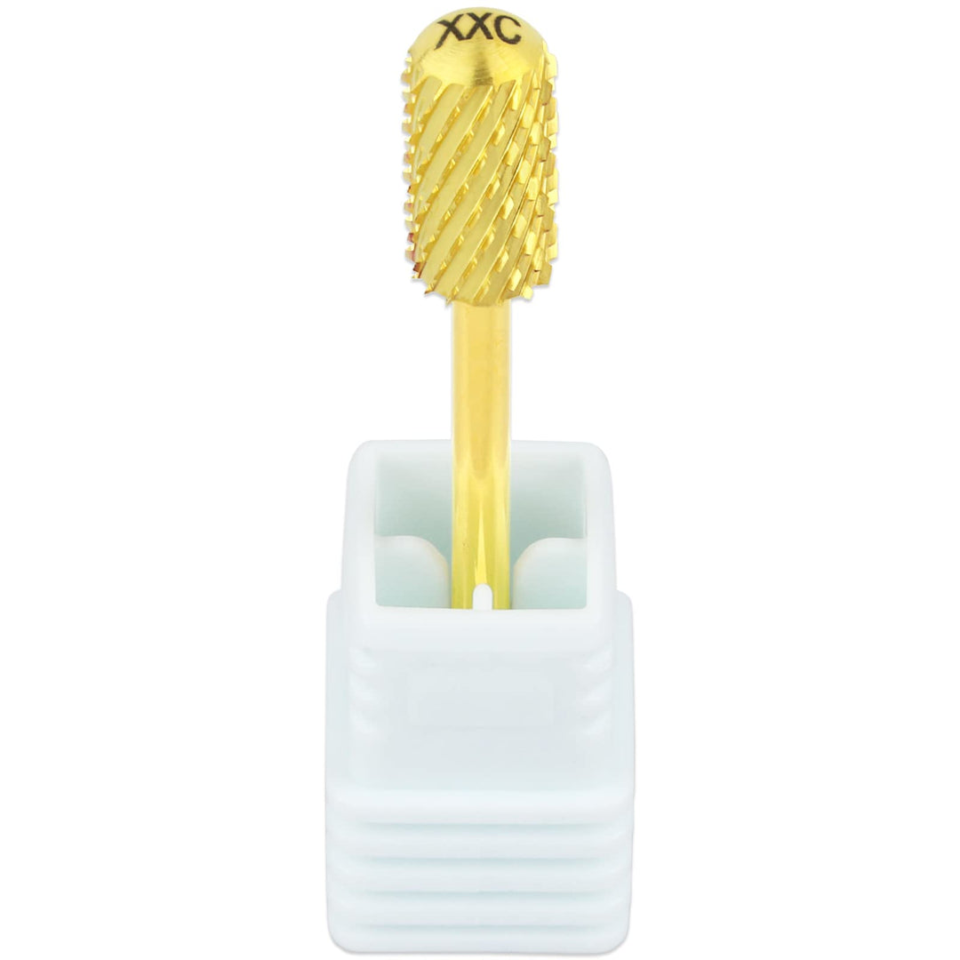 Pana Brand Professional GOLD XXC (Double Extra Coarse)Smooth Round Top Large Dome Top Barrel Carbide Bit 3/32 Shank Size