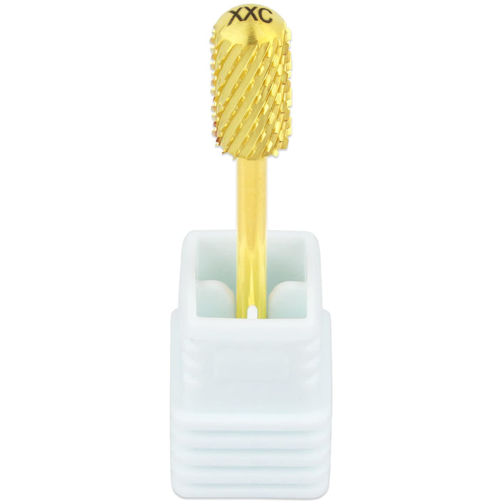 Pana Brand Professional GOLD XXC (Double Extra Coarse)Smooth Round Top Large Dome Top Barrel Carbide Bit 3/32 Shank Size