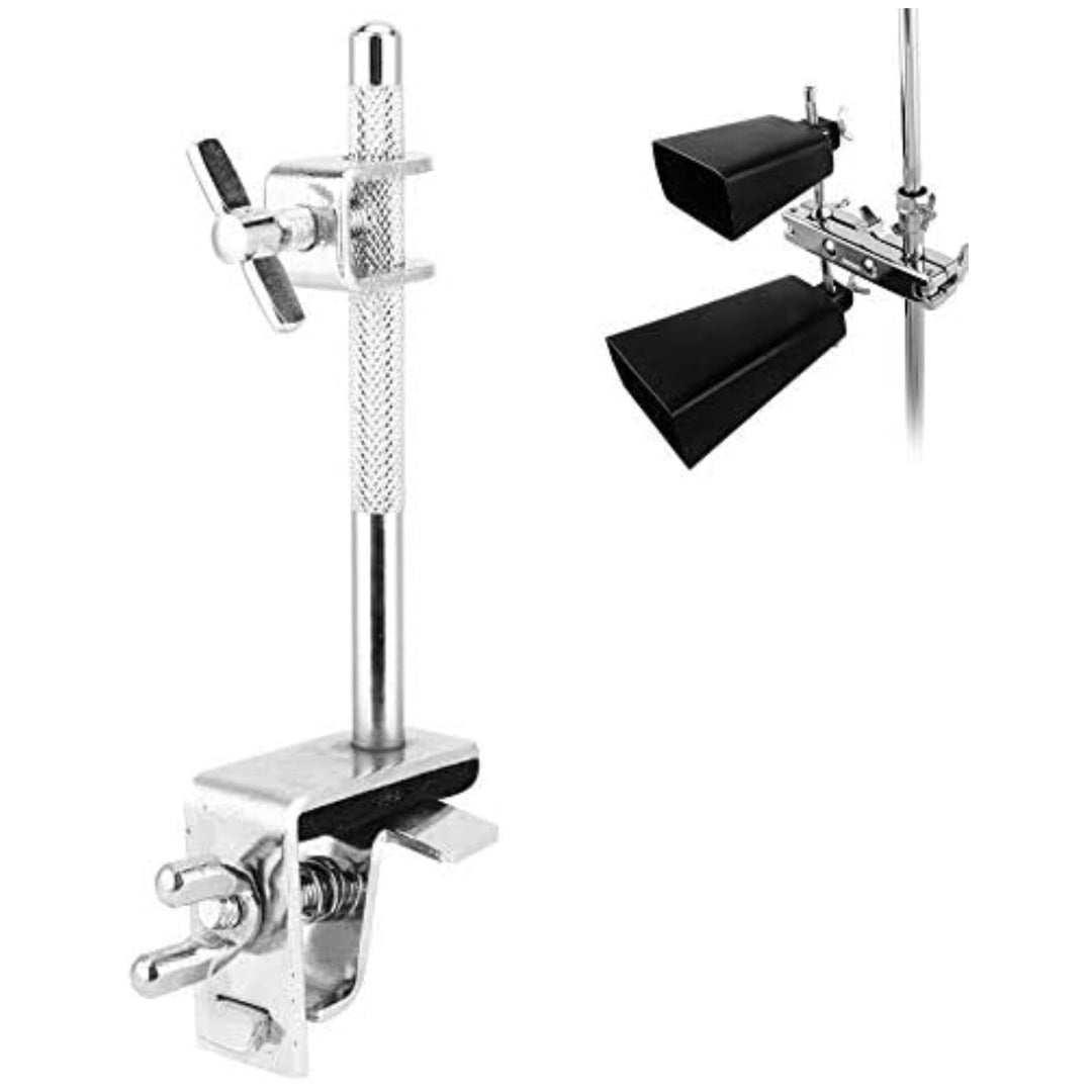 Cowbell Clamp, Cowbell Holder Jazz Drum Kit Hoop Mounted Cowbell Clamp Up or Down Adjustment Percussion Accessories