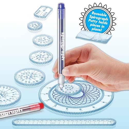 Design Set Collectors Tin – Arts and Crafts, Kids Toys, Art Supplies, Craft Supplies, Drawing Kit, Spiral Art, Classic Gear Design Kit, Pens, Design Sheet Included, Ages 8 and Up