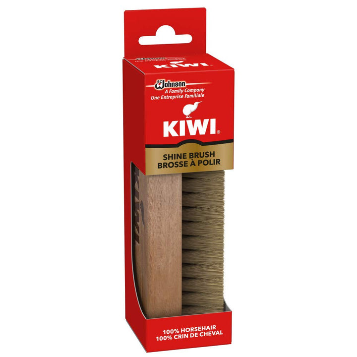 1-Pack : Kiwi 100% Horsehair Shine Brush