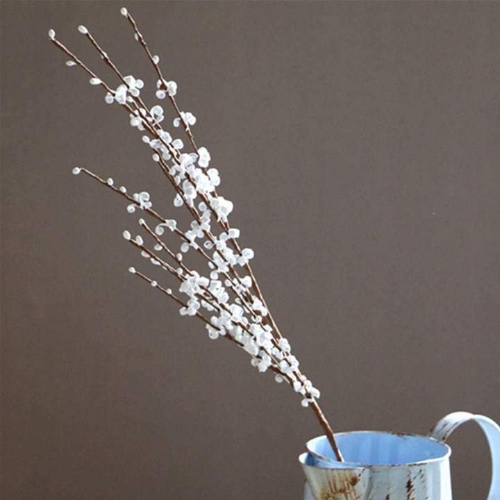 8 Pcs 29.5&#39;&#39; Long Stem Artificial Jasmine Flowers Tall Fake Flower Bouquet Faux Jasmine Plants for Hotel Home Office Kitchen Bedroom Wedding Party DIY Decor (White)