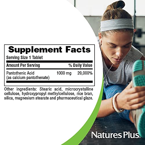 NaturesPlus Pantothenic Acid, Sustained Release - 1000 