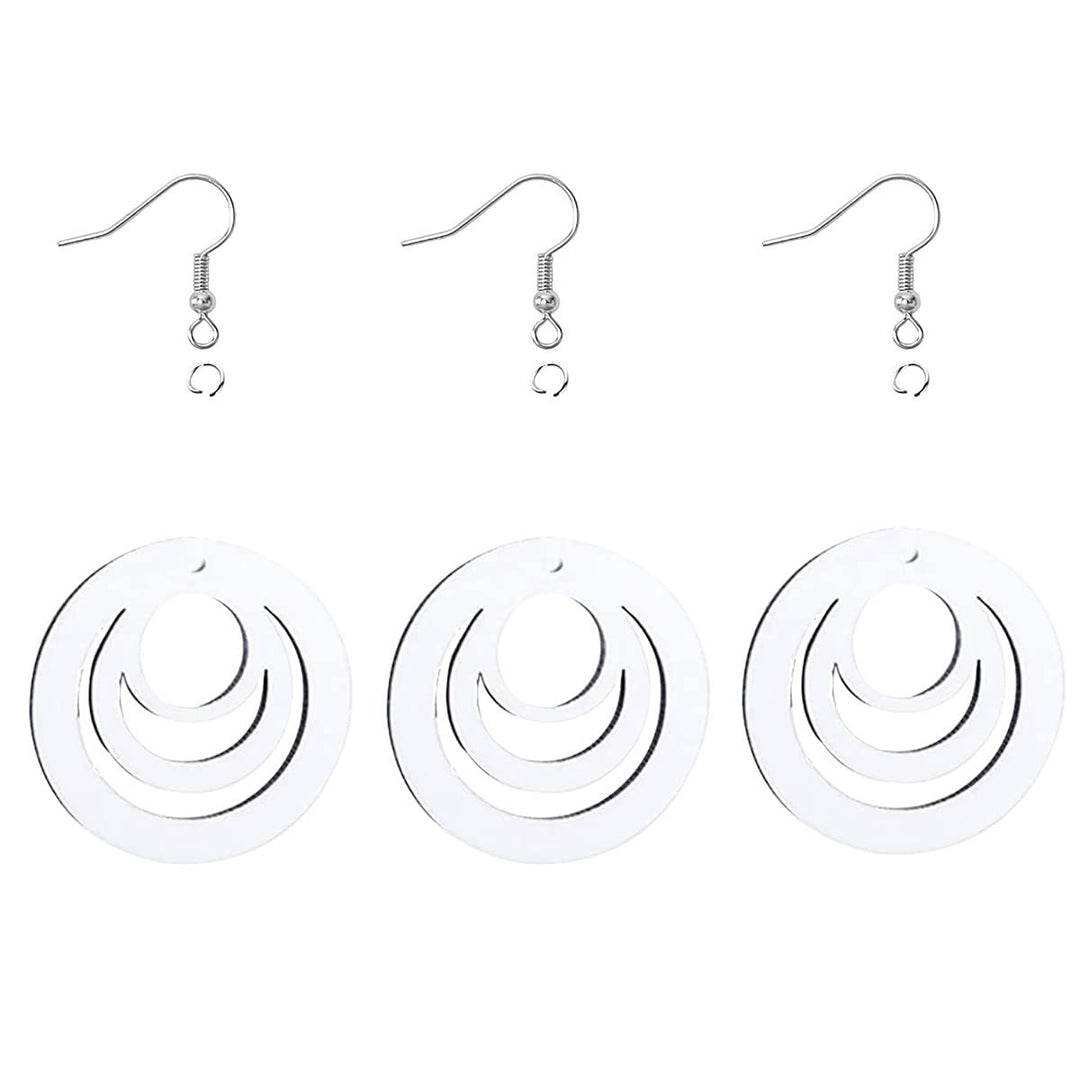 30Pcs Sublimation Blank Earrings Heat Transfer Sublimat