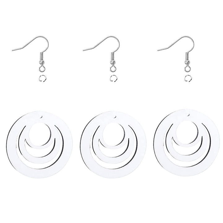 30Pcs Sublimation Blank Earrings Heat Transfer Sublimat