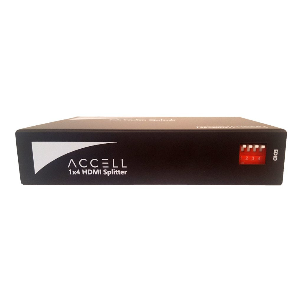 Accell K078C-009B 1x4 HDMI Splitter - HDMI 2.0, Supports 4K UHD @ 60Hz