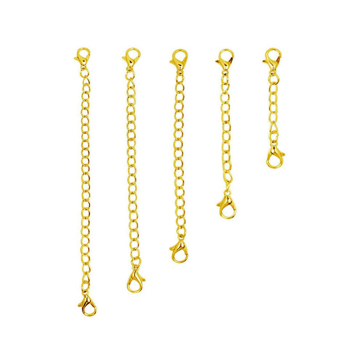 GBSTORE 5 Pcs Different Size Stainless Steel Necklace B
