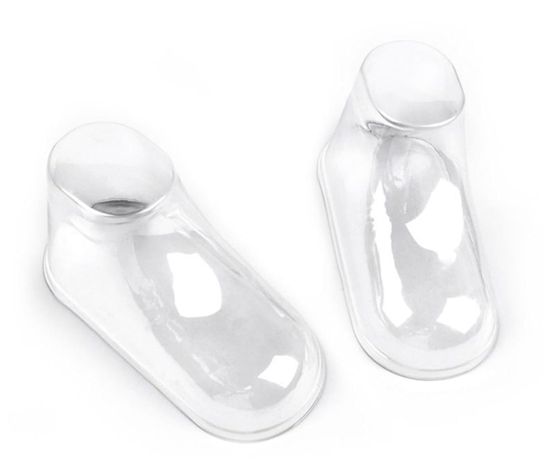 100Pcs Clear Plastic Baby Feet Display, Baby Booties Cr