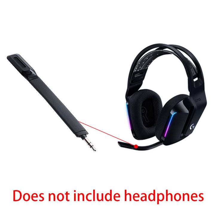 Mic Replacement Crystal Sound Noise Isolation Microphone Compatible for Logit G733 Lightspeed RGB Gaming Headset (Black)