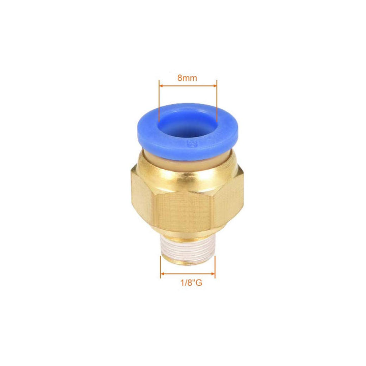 PC8-01 Push to Connect Fittings, 8mm Tube OD x 1/8” G T