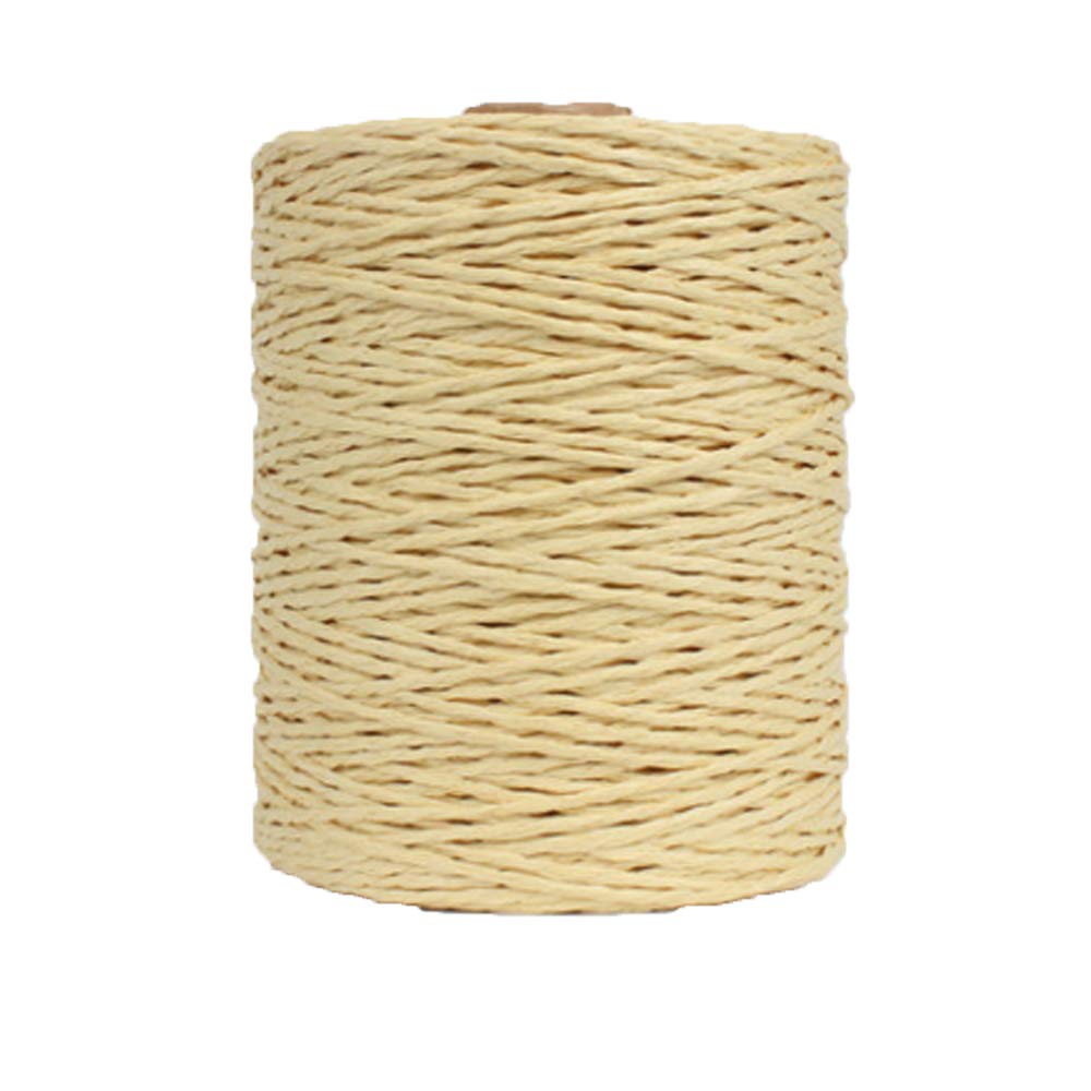 Natural Cotton Raffia Yarn Buckwheat Crochet Summer Sun Hat Yarn,Beach Bag Yarn,Rayon Raffia Crochet Yarn,Crochet Straw Knit Yarn,Knitting Materials,280 Meters/306 Yards (Buckwheat)