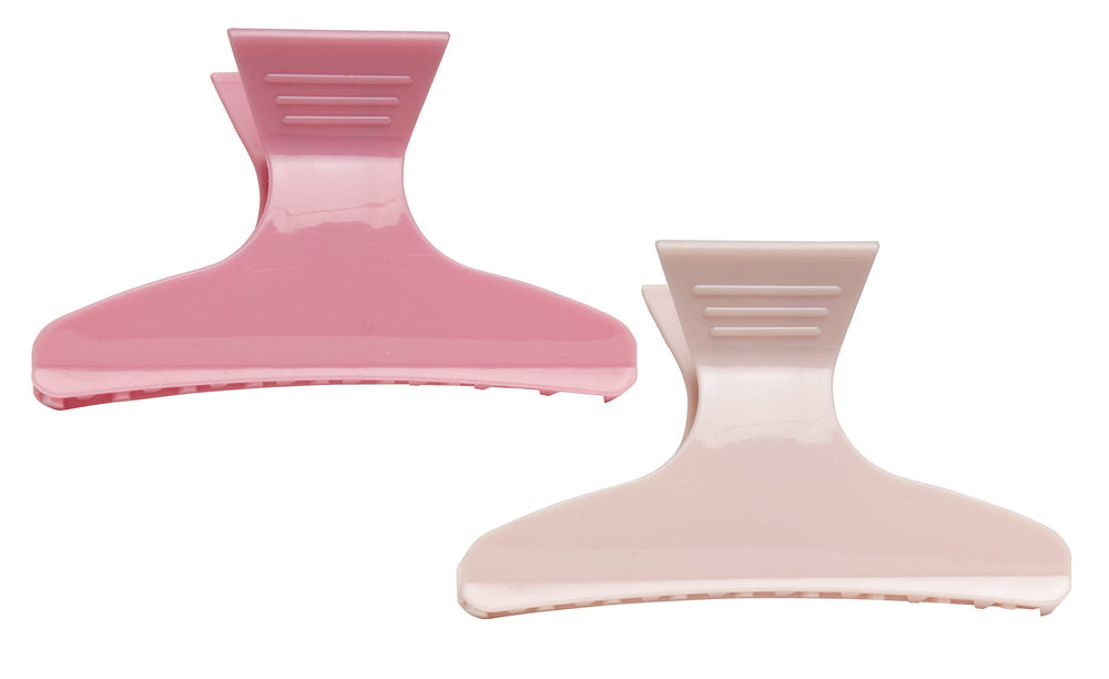 Large Frosty Butterfly Clips, 9/bag,Assorted