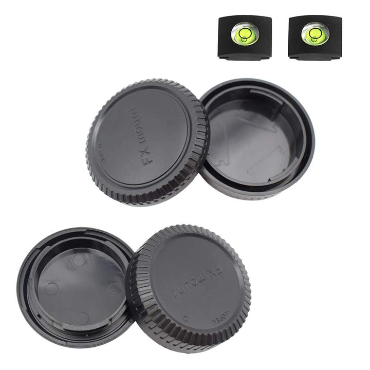 Fuji X Front Body Cap &amp; Rear Lens Cap Cover for Fujifilm X-T5 X-T4 X-T3 X-T1 X-T2 X-S10 X-T30 X-T20 X-T10 X-H2 X-H2S X-H1 X-T200 X-T100 X-PRO3 More Fujinon X Mount Camera &amp; Lens Accessory