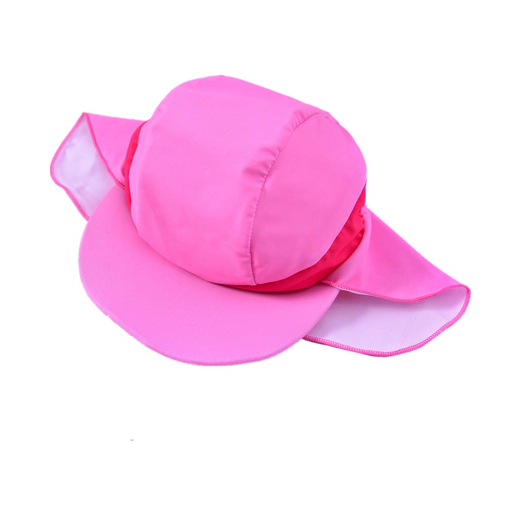 Baby Girl One Piece Swimsuit Sunsuit Long Sleeve Swimwear Rash Guard Toddler Kid Unicorn Bathing Suit Zip with Hat (4 Years/100) Pink