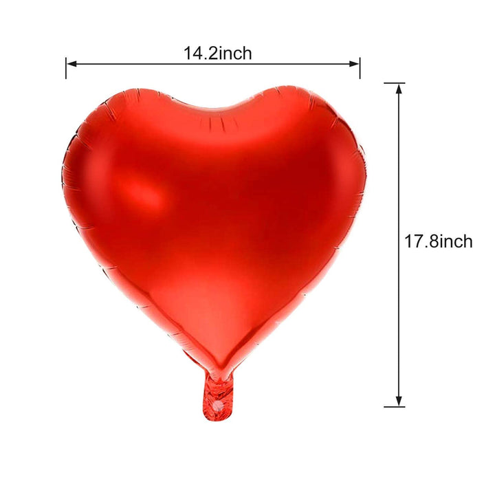 20 + 2 I Love You Balloons - Helium Supported - Love Balloons - Valentines Day Decorations and Gift Idea for Him or Her, Wedding Birthday Decorations | Valentine Balloons,Ribbon &amp; Straw Included