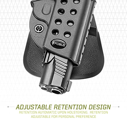 R1911 Evolution Holster Fits 1911 Pistols With Rail, Right Hand with Paddle, Black