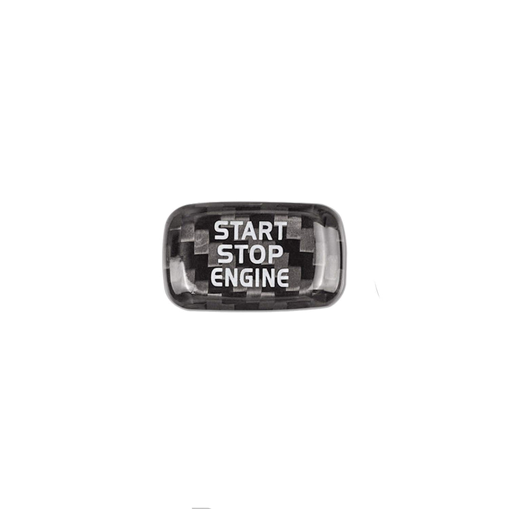 Black Ignition Starter Switch Sticker for Volvo S60 S60L S80L V40 V60 XC60 Start Stop Engine Button Cover Genuine Carbon Fiber Material
