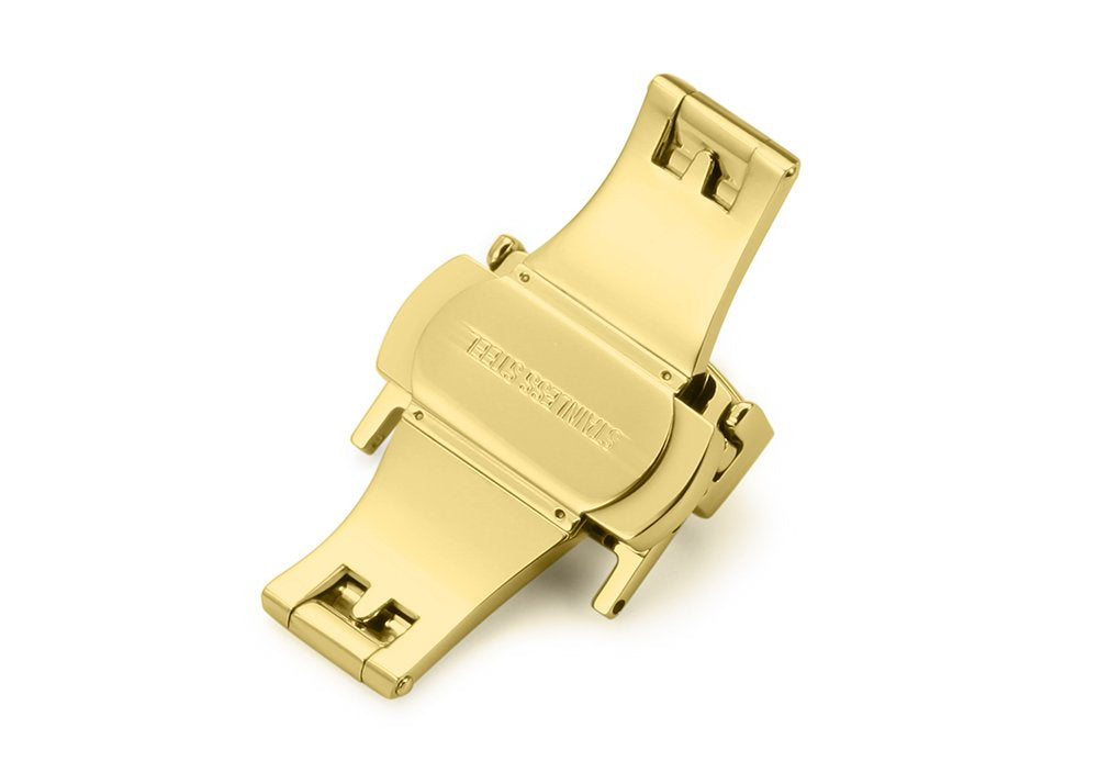 Stainless Steel Deployment Clasp Buckle Fasten Gold Black Silver Rose Gold Watchband Clasp 16mm 18mm 20mm 22mm