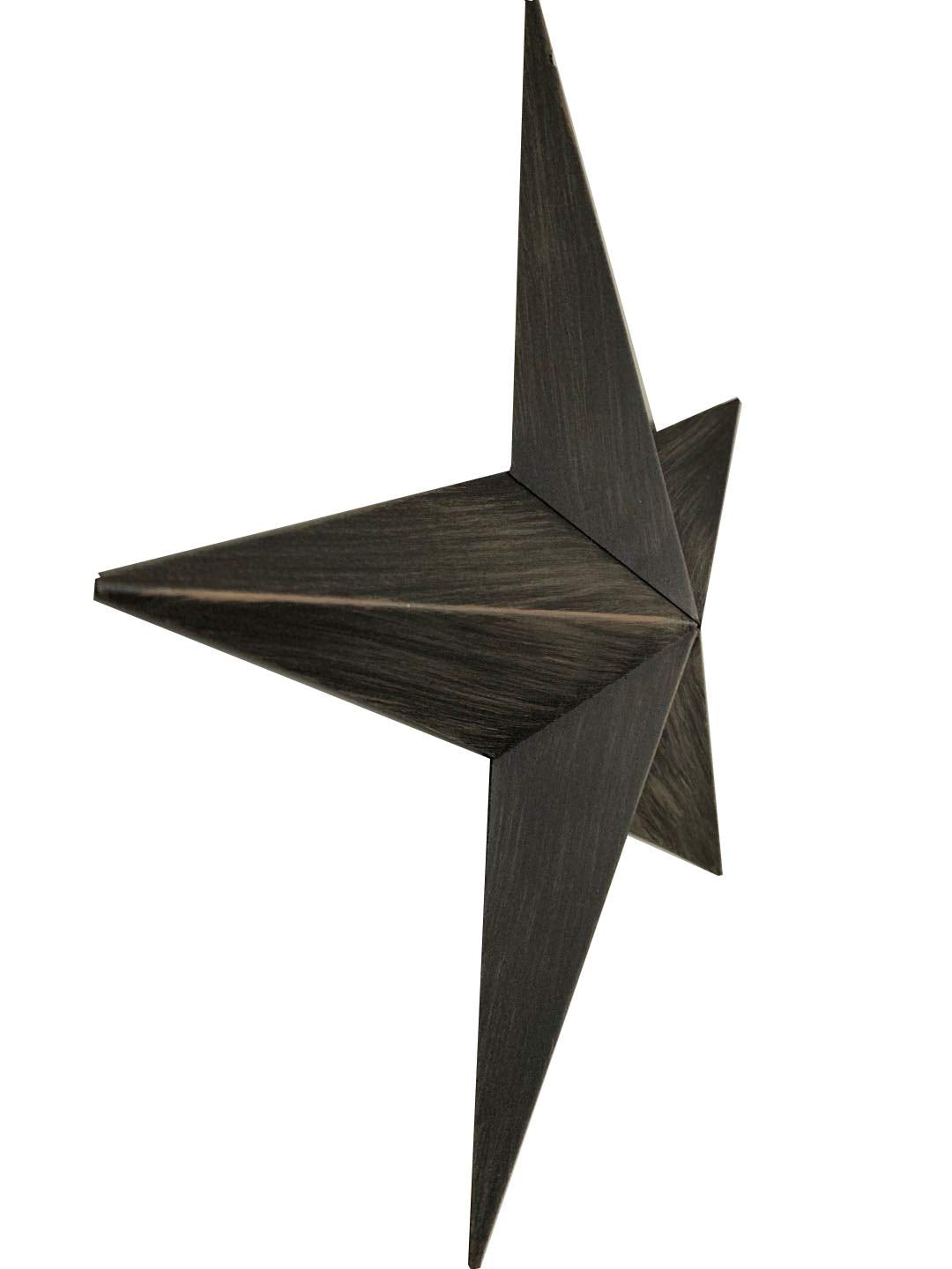 T&amp;Garice Dimensional Metal Antique Barn Stars Wall Decor Rustic Country Primitive Star Outdoor Decor,3D Barn Star 4th July Wall Indoor Outdoor