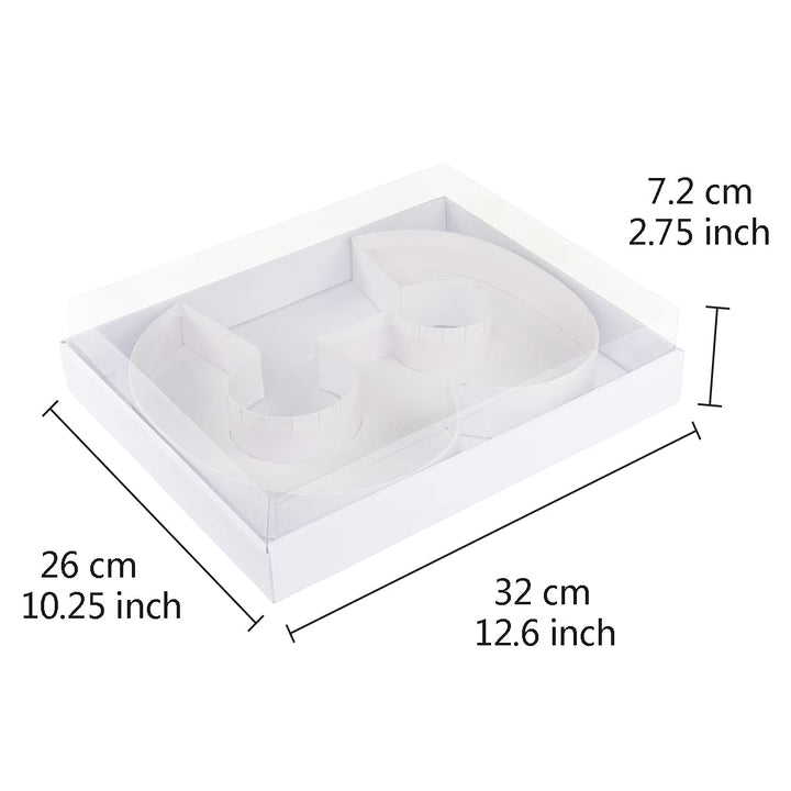 WENPACK 12 Cardboard Carton Number Shaped Tray for Char