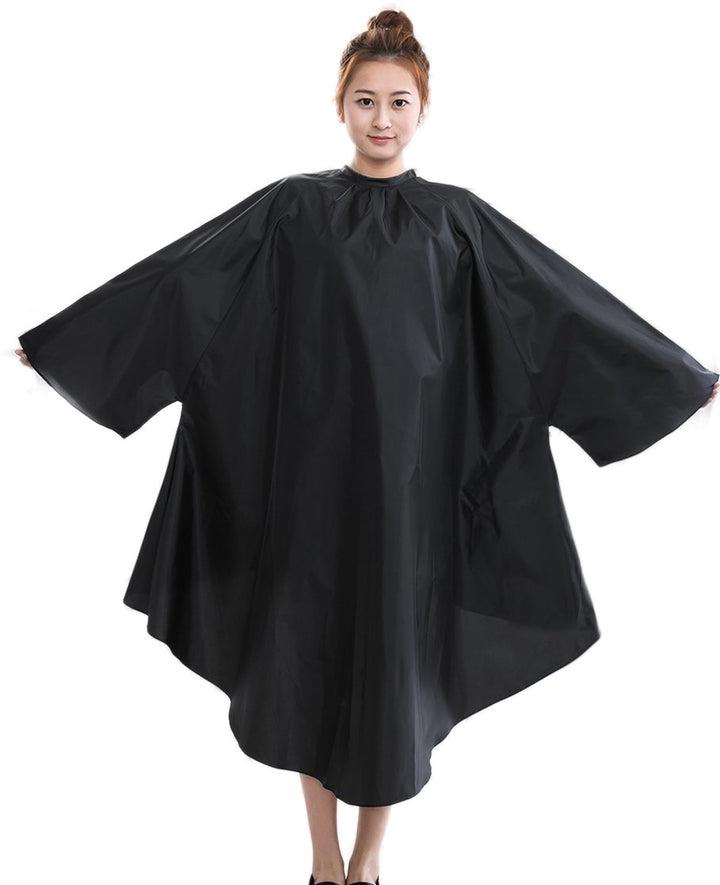 Salon Client Hair Cutting Cape Gown, Professional Barber Haircut Cape with Sleeves