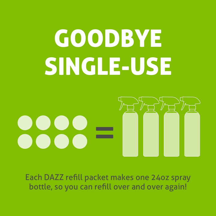 DAZZ Cleaning Tablets - All Purpose Cleaner - 4 pack re