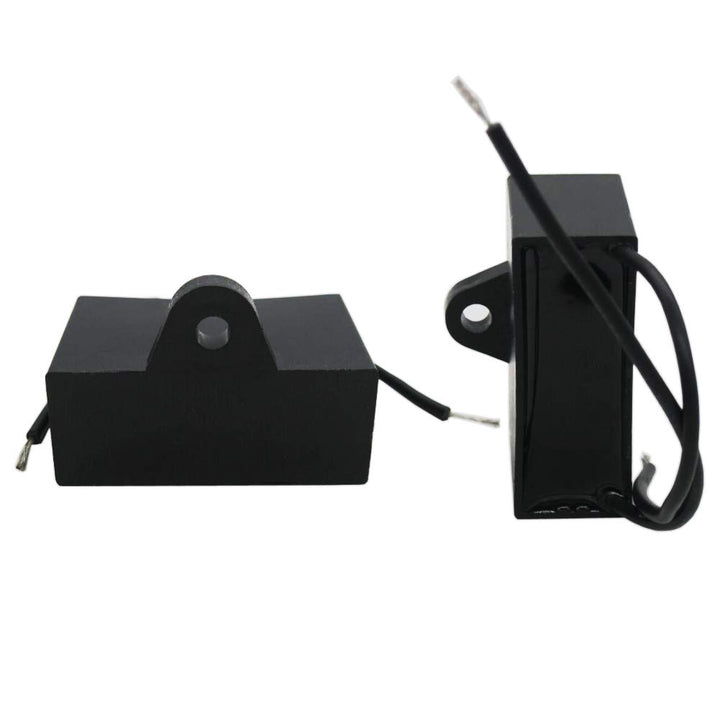 /2Pcs 450V AC 50/60Hz Run Capacitor 2-Wire Metallized Polypropylene Film Capacitors for Ceiling Fan Motor Start Run 6uf CBB61-6