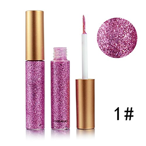 Glitter Liquid Eyeshadow 5 Color Metallic Sparkling Eyeliner Face Eye Cosmetic Glow Shimmer Makeup Shadow Long Lasting
