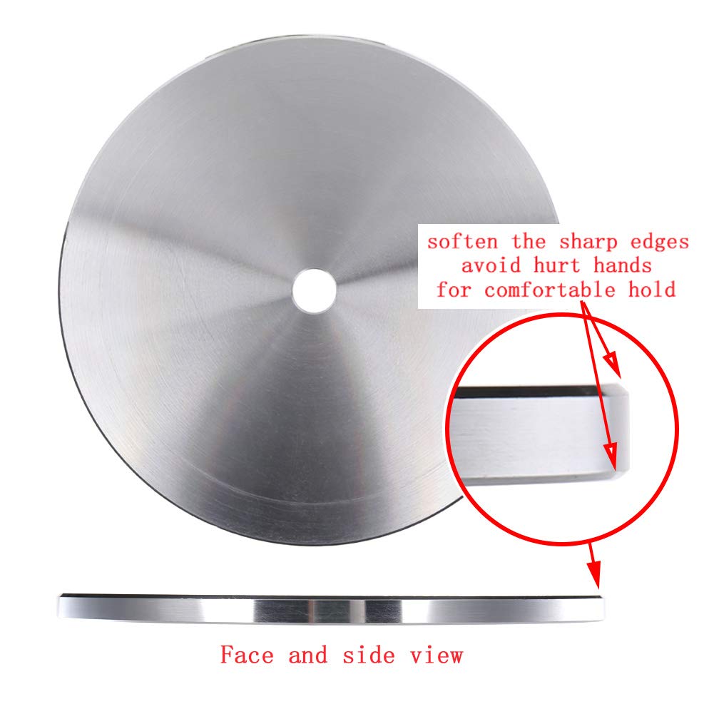 Aluminum Disc Master Base Lap Plate 8 x 1/2 Arbor Grinding Pads for Flat Abrasive Wheels/Backer-Disc/Slant Cabber Polishing Machine - 1 Pack