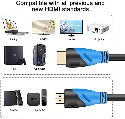 4K HDMI Cable - Rommisie 5 FT(HDMI 2.0,18Gbps) Ultra Hi