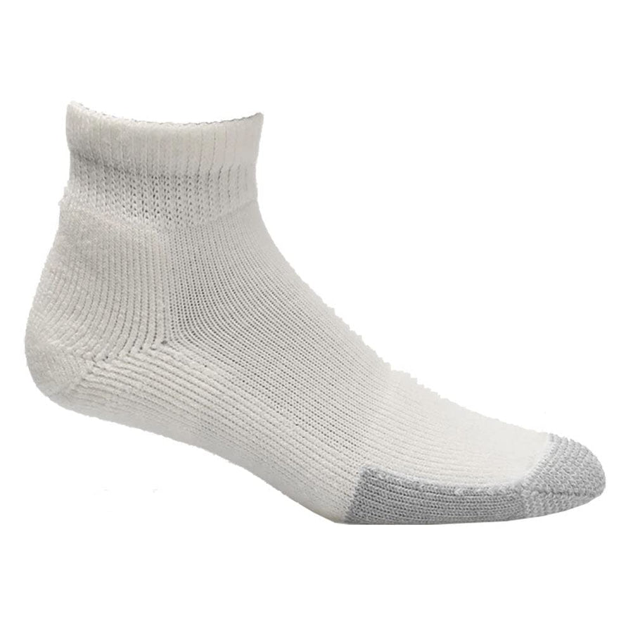 Unisex TMX Tennis Thick Padded Ankle Sock (1 Pair) White, XL