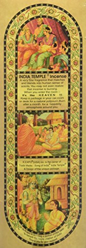- India Temple Incense Sticks. 120 Stick Package. 150 Grams