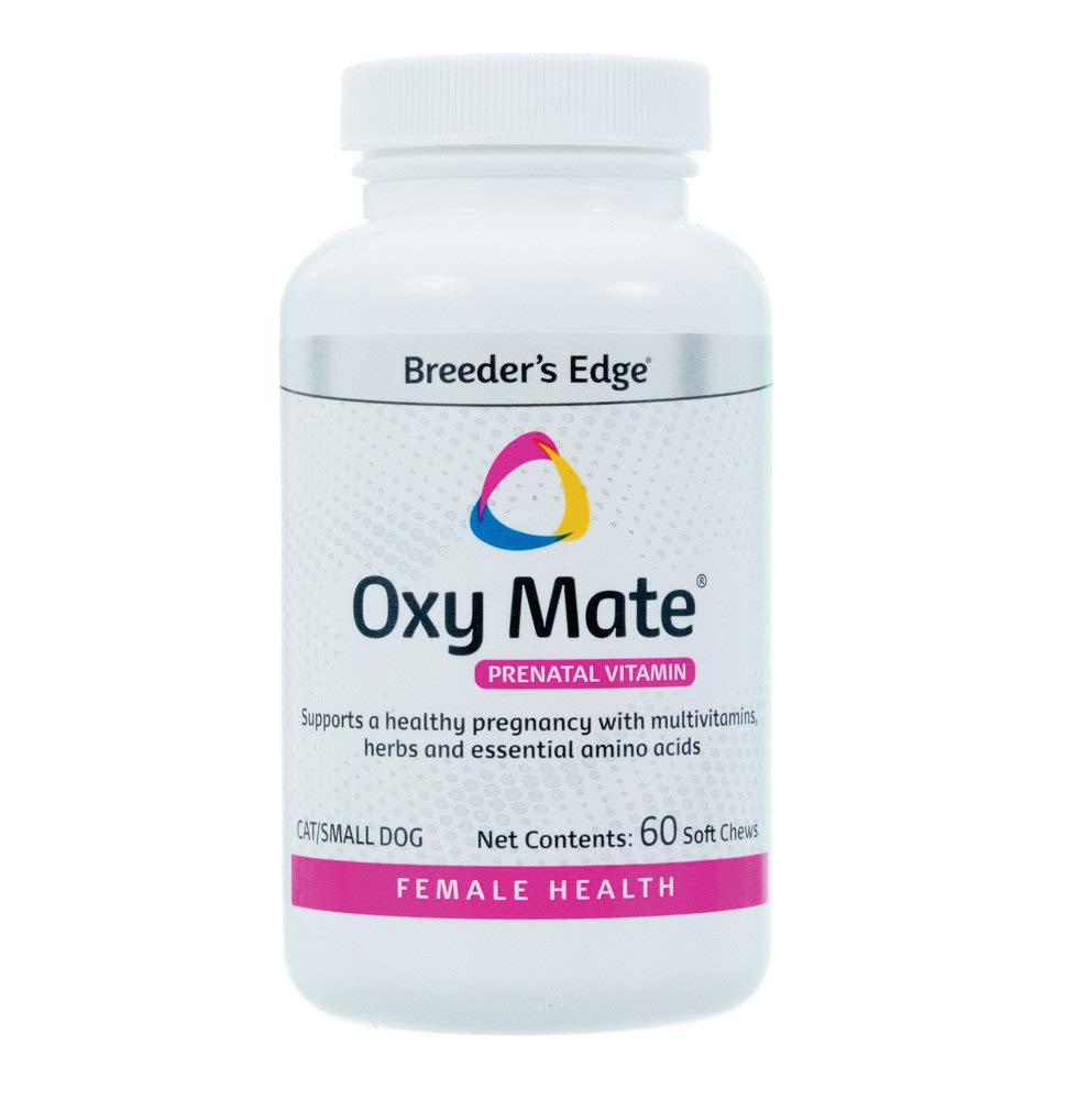 Breeder&#39;s Edge Oxy Mate- Prenatal Supplement- for Small Dogs &amp; Cats- 60ct Soft Chews