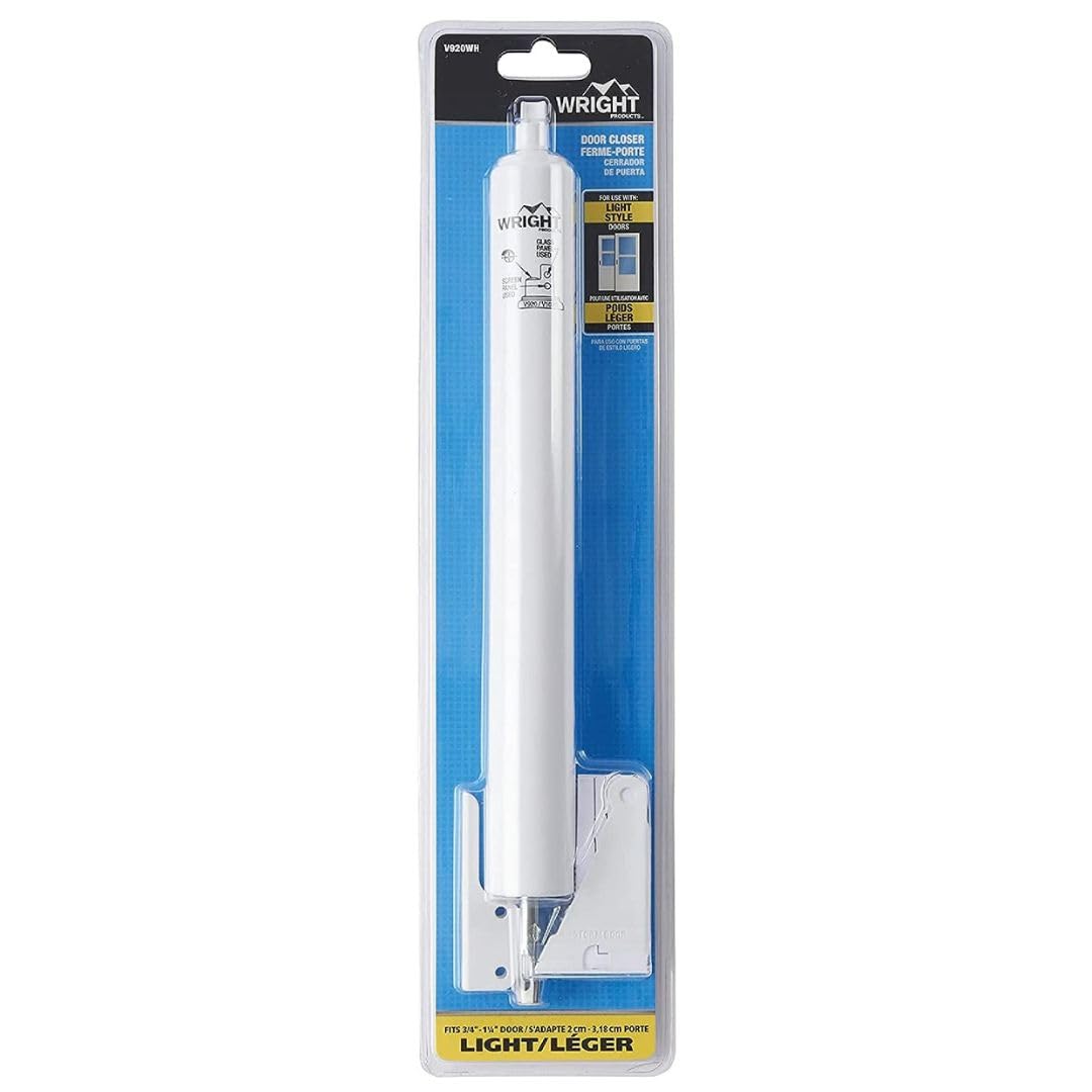 - Standard Duty Pneumatic Screen and Storm Door Closer, White