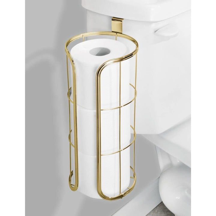 mDesign Modern Over The Tank Hanging Toilet Tissue Pape