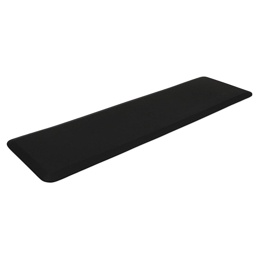 NewLife Anti-Fatigue Nonslip 1/2 Thick Hard Floor Utility Mat for Garage, Patio and Kitchen, 20 x 72, Leather Grain Black