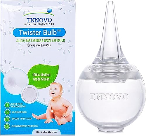 Innovo Hospital Grade Silicone Twister Bulb Baby Ear Sy
