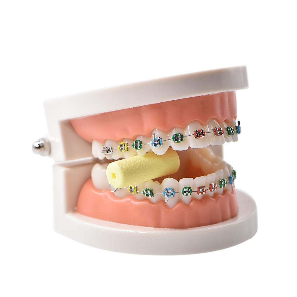 9 Pieces Chew Sticks for Aligner,Silicone Orthodontic Chewers with Storage Case, 3 Colors
