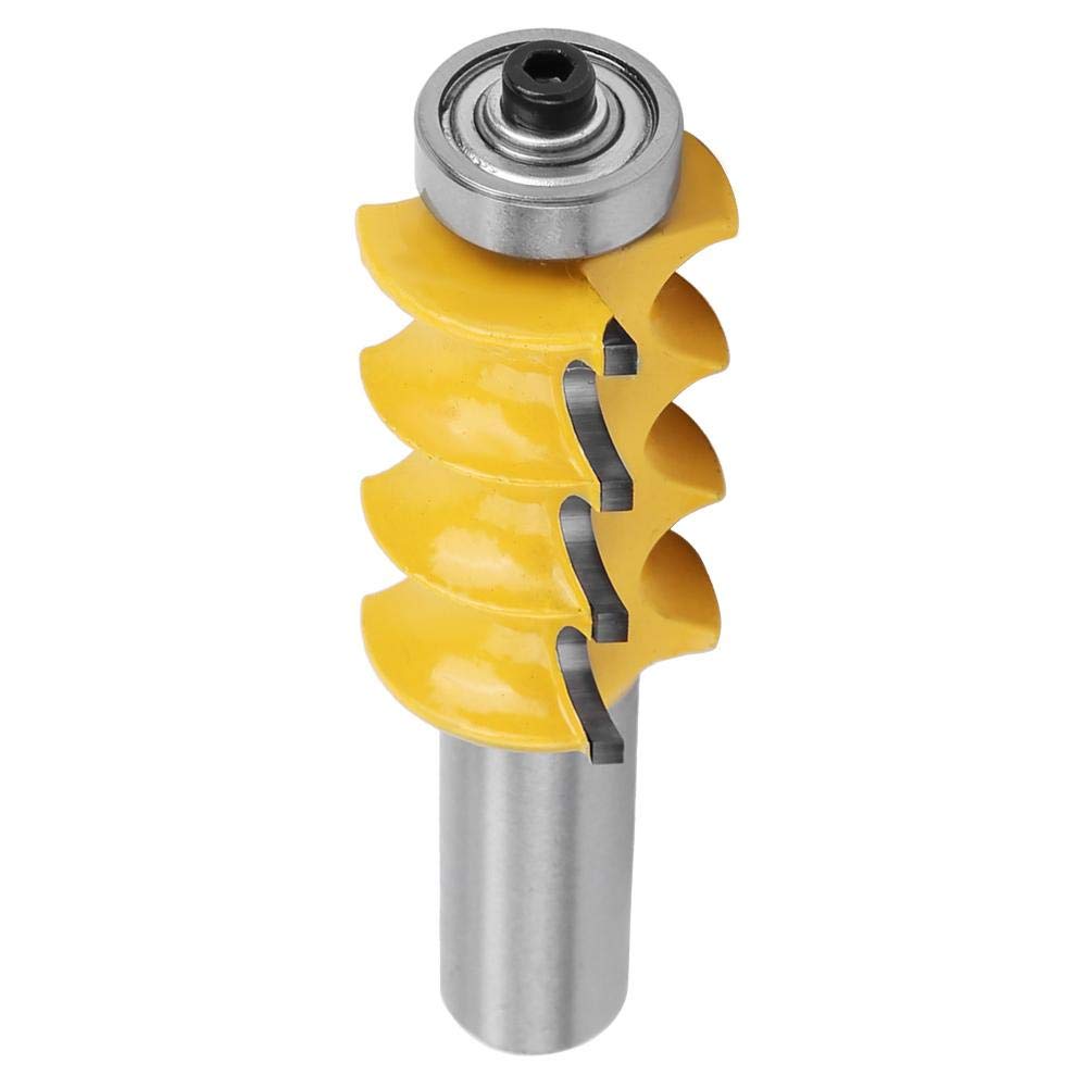 3/16-Inch Radius Triple Bead Trim Molding Router Bit 1/2 Shank Woodworking Milling Cutter Tool