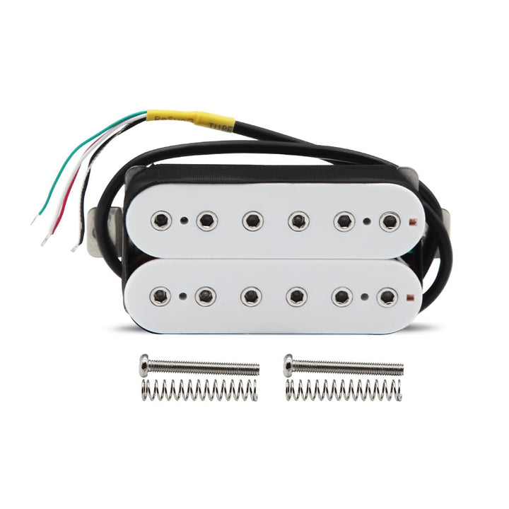 High Output Alnico 5 Electric Guitar Neck Pickup &amp; Bridge Pickup Humbucker Set White
