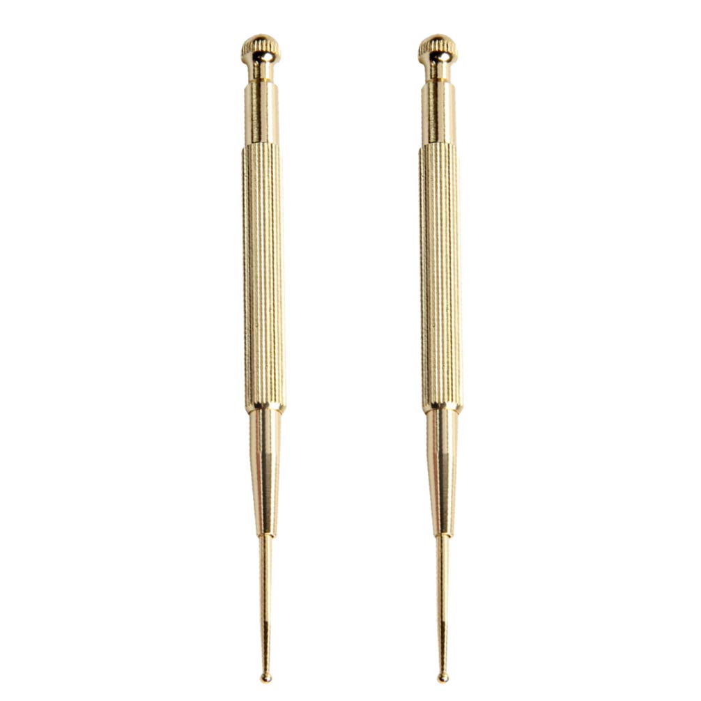 ULTECHNOVO 2pcs Copper Ear Body Point Probes Spring Loa