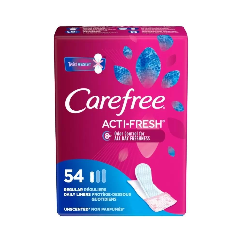 Acti-Fresh Body Shape Regular To Go Unscented Pantiliners- 54 CT