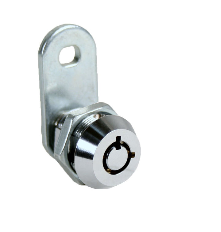 Security 2400AXS-KA Tubular Cam Lock with 3/8 Cylinder and Chrome Finish, Keyed Alike