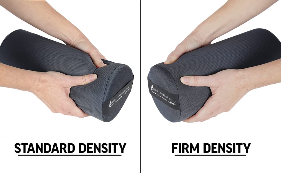 The Original McKenzie Lumbar Roll – USA-Made Low Back Lumbar Support for Office Chair & Car Seat Back Support Cushion. The Preferred Lumbar Pillow by Physical Therapists - Firm Density