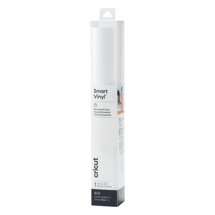 Smart Permanent Vinyl (13in x 3ft, White) for Explore 3 and Maker 3, Create DIY Projects, Decals, Stickers &amp; More, All-Weather &amp; Fade-Proof, Ideal for Outdoor Use