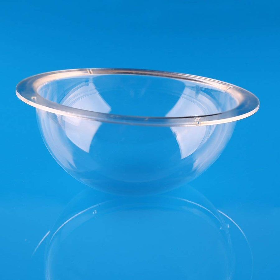 Ricrrover Diameter 3.15inch/80mm w/ 4 Holes Clear Acrylic Flange Plastic Hemisphere Indoor/Outdoor CCTV Replacement Clear Dome Camera Cover Security Dome Camera Housing