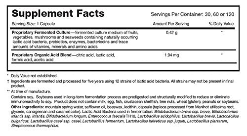 Dr. Ohhira’s Probiotics Professional Formula with 5 Year Fermented Prebiotics, Live Active Probiotics and The only Product with Postbiotic Metabolites, 60 Capsules
